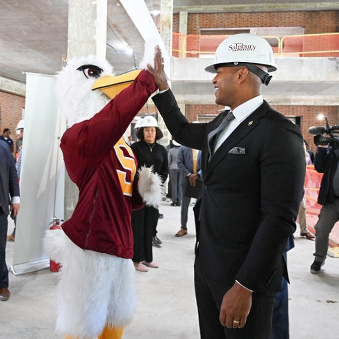 Sammy Sea Gull with Governor Wes Moore